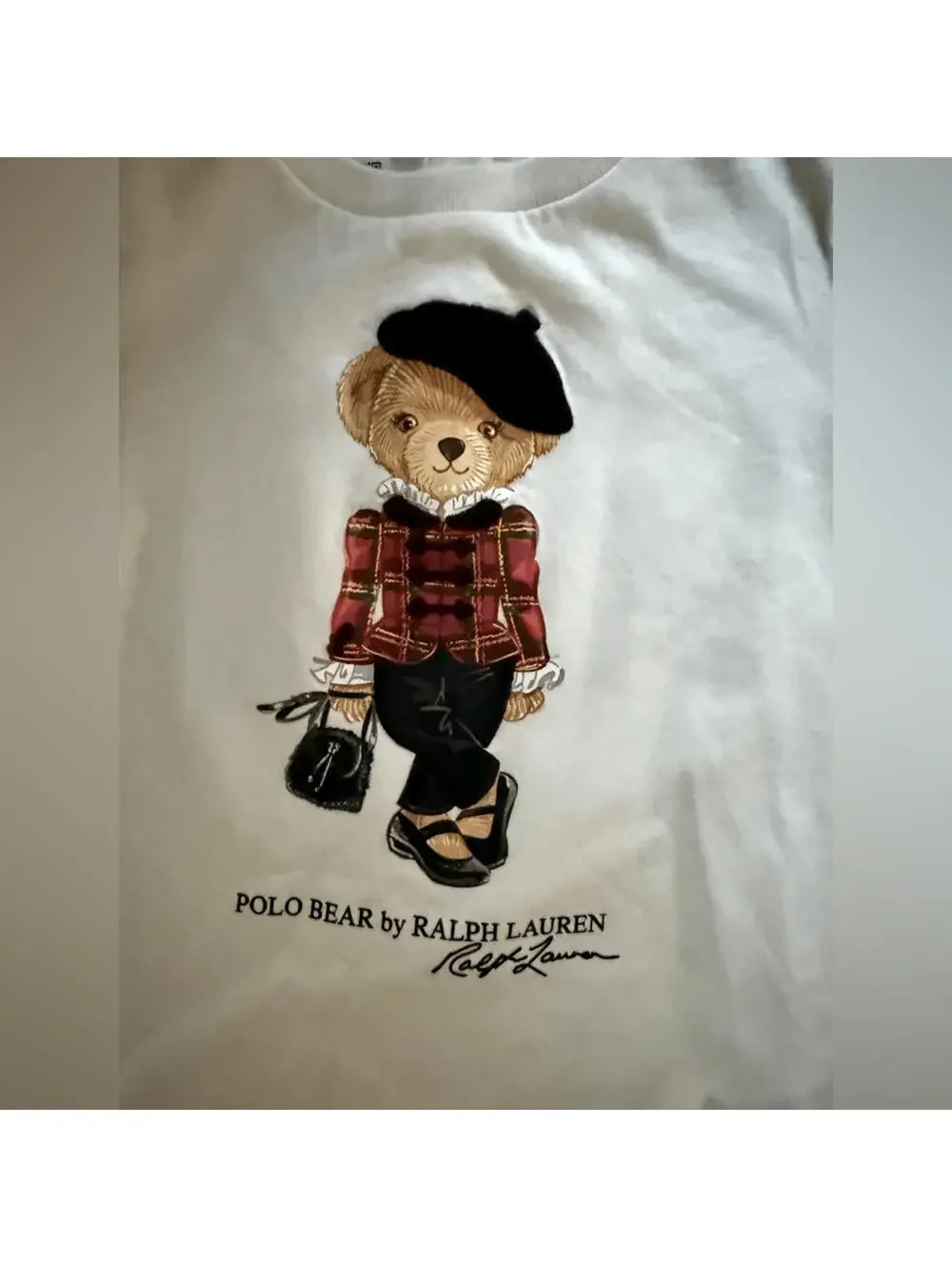 Ralph Lauren Holiday Polo Bear long sleeve tshirt 12 months NWT